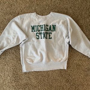 michigan state champion crew neck.